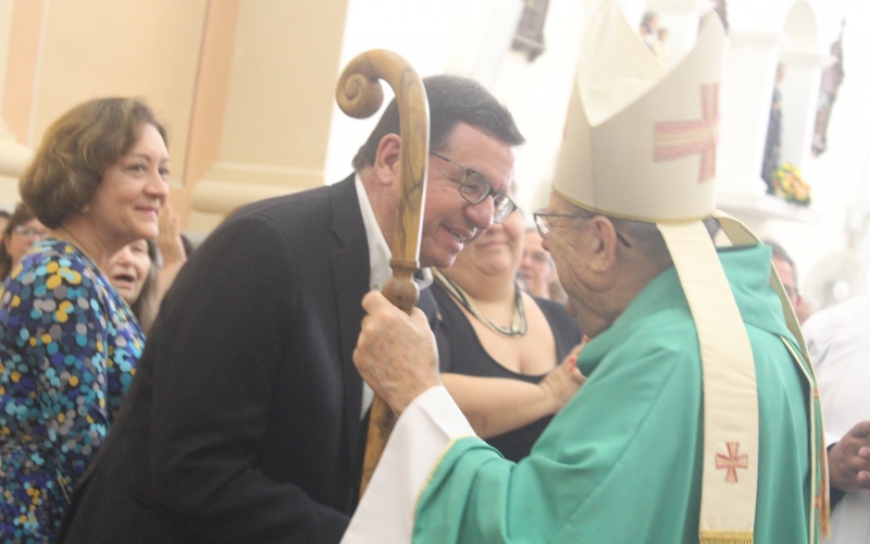 Prefeito dá as boas vindas ao novo administrador da Diocese de Nova Friburgo 