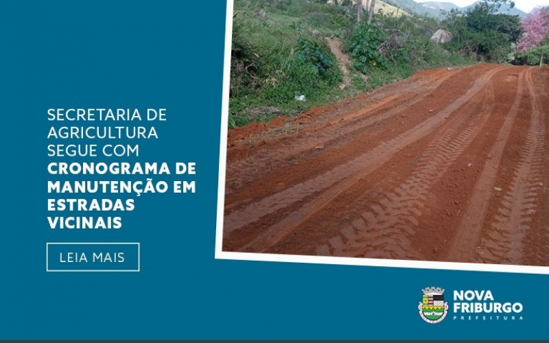 SECRETARIA DE AGRICULTURA SEGUE COM CRONOGRAMA DE MANUTENÇÃO EM ESTRADAS VICINAIS 