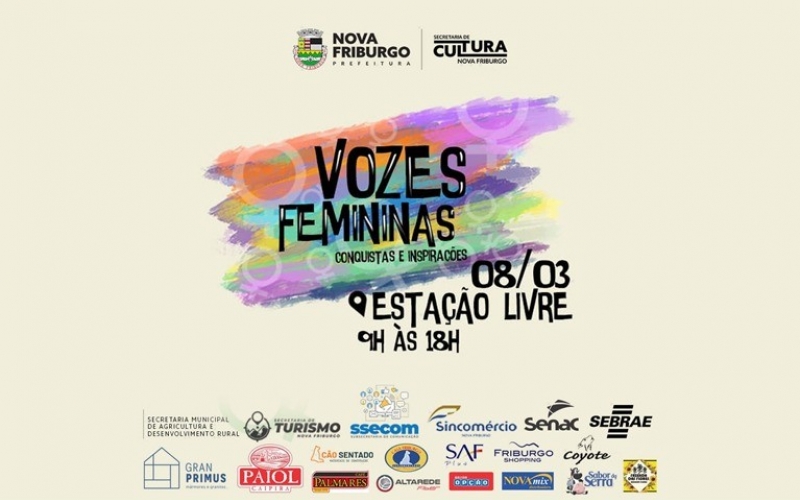 PROJETO VOZES FEMININAS CELEBRA O DIA INTERNACIONAL DAS MULHERES EM NOVA FRIBURGO